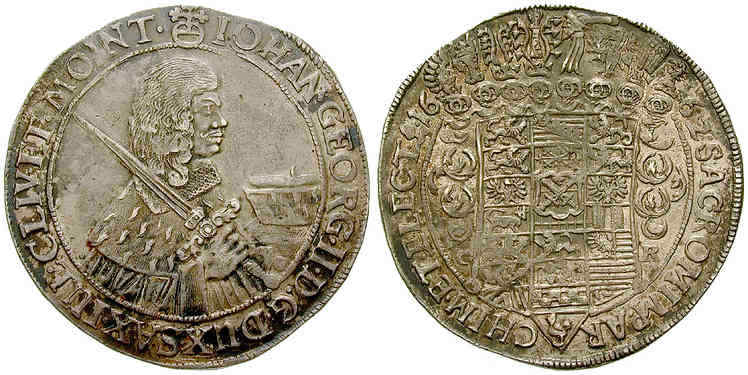 Sachsen: Taler 1662